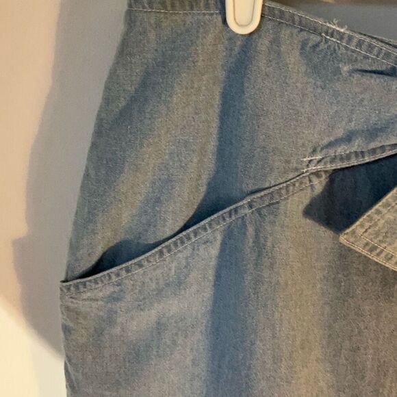 Deadstock Vintage ‘91 Izod Denim Tie Waist Maxi Skirt from Talbot’s! Size 14 jam - Picture 13 of 16